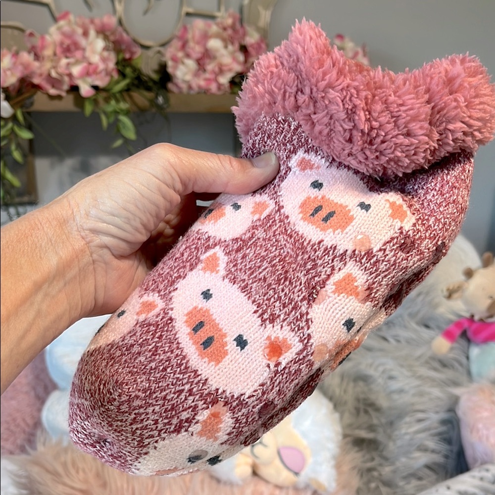 Cute Piggy Slipper Socks